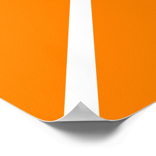 Retro zonsondergang Landschapsillustratie sinaasap Poster (Hoek)