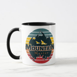 Retro zonsondergang Mountain master Mok