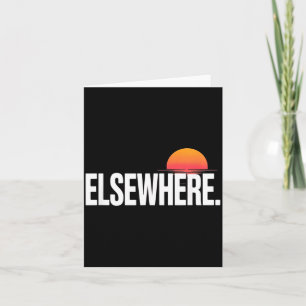Retro Zonsondergang Typografie Esthetische Mannen  Kaart