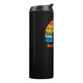 Retro Zonsondergang & Zeemeeuw Thermosbeker (Gedraaid links)