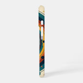Retro Zonsverduistering iPhone 16 Hoesje (Linkerkant)