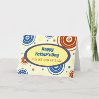 Retro Zoon in Recht Gelukkige Vaderdag
