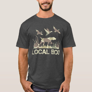 Retro Zuidelijke Jongen Camouflage Jachthond Camo  T-shirt