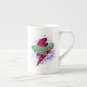 Retro zurse Sublimatie Design, verpleegleven Porselein Kop