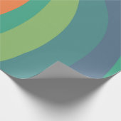 Retro zwaait kleurrijk 60 jaar cadeaupapier (Hoek)