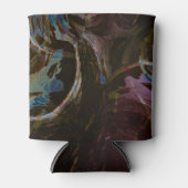 Retro zwart atomisch Abstract Blikjeskoeler (Voorkant)