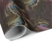 Retro zwart atomisch Abstract Cadeaupapier (Rol Hoek)