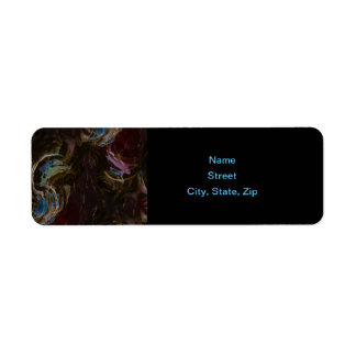 Retro zwart atomisch Abstract Etiket