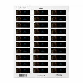 Retro zwart atomisch Abstract Etiket (Full Sheet)