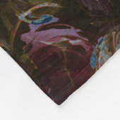 Retro zwart atomisch Abstract Fleece Deken (Hoek)