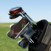 Retro zwart atomisch Abstract Golfheadcover (Insitu)