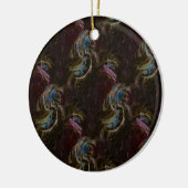 Retro zwart atomisch Abstract Keramisch Ornament (Links)