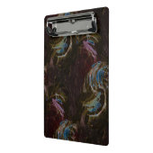 Retro zwart atomisch Abstract Mini Klembord (Angled2)