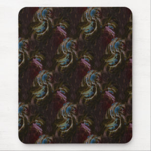 Retro zwart atomisch Abstract Muismat