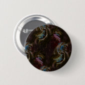 Retro zwart atomisch Abstract Ronde Button 5,7 Cm (Voorkant /achterkant)