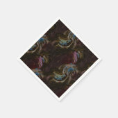 Retro zwart atomisch Abstract Servet (Hoek)