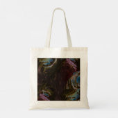 Retro zwart atomisch Abstract Tote Bag (Achterkant)