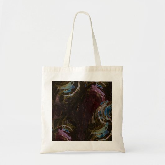 Retro zwart atomisch Abstract Tote Bag (Voorkant)