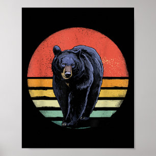 Retro zwart Beer Poster