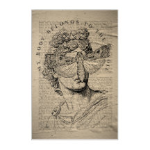 Retro Zwart en Wit Donkere Academia