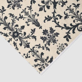 Retro Zwart toile de jouy Tissuepapier (Detail)
