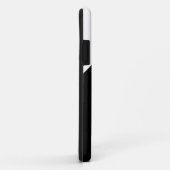 retro zwart-wit monogram beginletters Case-Mate iPhone case (Achterkant/rechts)