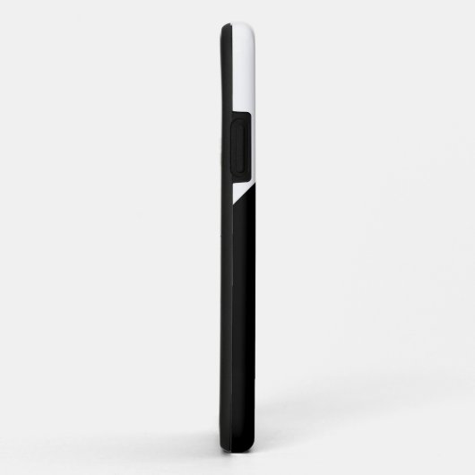 retro Zwart-wit Monogrammed initialen Case-Mate iPhone Case (Achterkant/rechts)