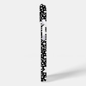 Retro zwart-witte stippen met sterren Case-Mate iPhone case (Achterkant / Links)