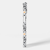 Retro zwart-witte stippen met sterren Case-Mate iPhone case (Achterkant / Rechts)