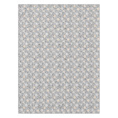 Retro zwart-witte stippen met sterren tafelkleed (Voorkant)