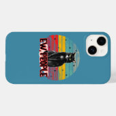 Retro Zwarte Kat Ew Mensen Case-Mate iPhone Case (Achterkant (horizontaal))