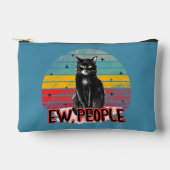 Retro Zwarte Kat Ew Mensen Etui (Voorkant)