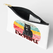 Retro Zwarte Kat Ew Mensen Etui (Open)