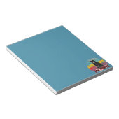 Retro  Zwarte Kat Ew Mensen Notitieblok (Schuin)