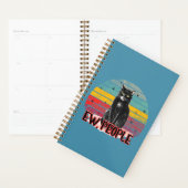 Retro Zwarte Kat Ew Mensen Planner (Display)