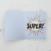 Retro Zwarte Kat Verjaardag Kaart (Binnen)