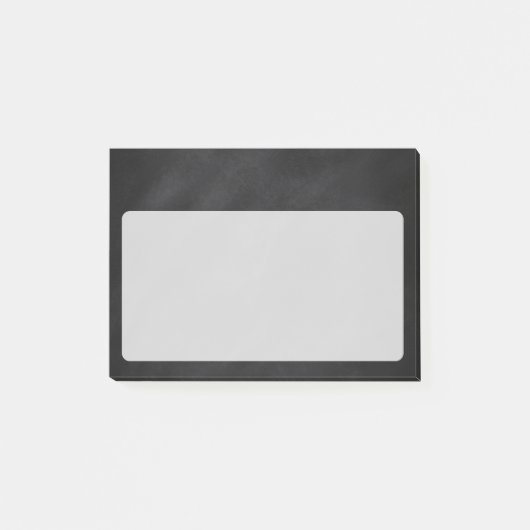 Retro zwarte schoolbord met lichter gebied post-it® notes (Voorkant)