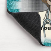 Retro zwarte vrouw verpleegkundige muismat (Hoek)