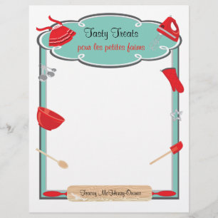 Retrobakken en bakken flyer Letterhead