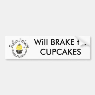 Retrobakkerij zal REMMEN OP PAPIEREN-bumpersticker Bumpersticker