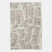 Retrobibliotheek Kaarten Theedoek (Verticaal)