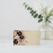 Retrobloemen Visitekaartje (Staand voorkant)