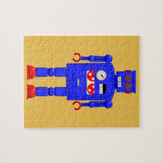 Retrobot  speelgoed legpuzzel (Horizontaal)