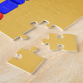 Retrobot  speelgoed legpuzzel (Zijkant)