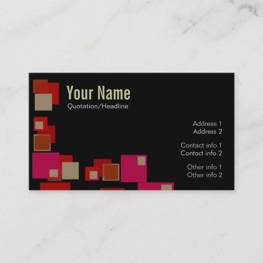 RetroBox-Visitekaartje Visitekaartje (Voorkant)