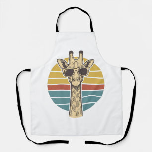 Retrobril Giraffe Zonnebril Retro Zonsondergang Ve Schort