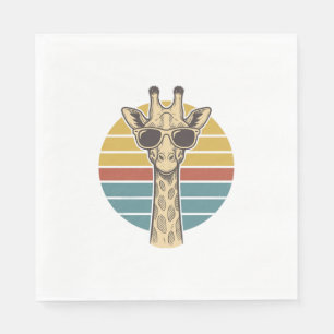 Retrobril Giraffe Zonnebril Retro Zonsondergang Ve Servet