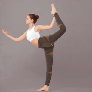 Retrobruine cirkels leggings