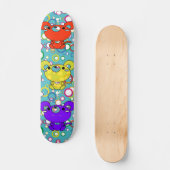 Retrobubels met Cartoon Mice Skateboard Deck (Voorkant)
