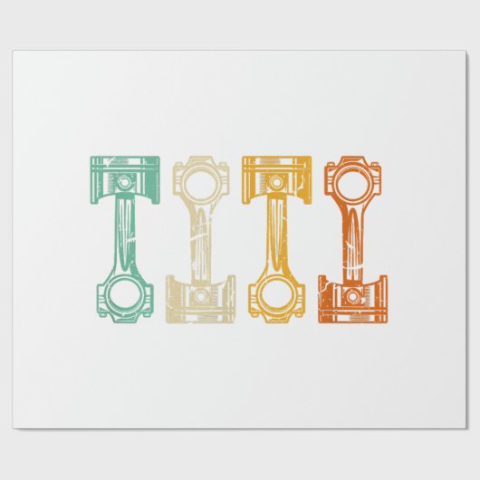 Retrobus tuner cadeaupapier (Vlak)